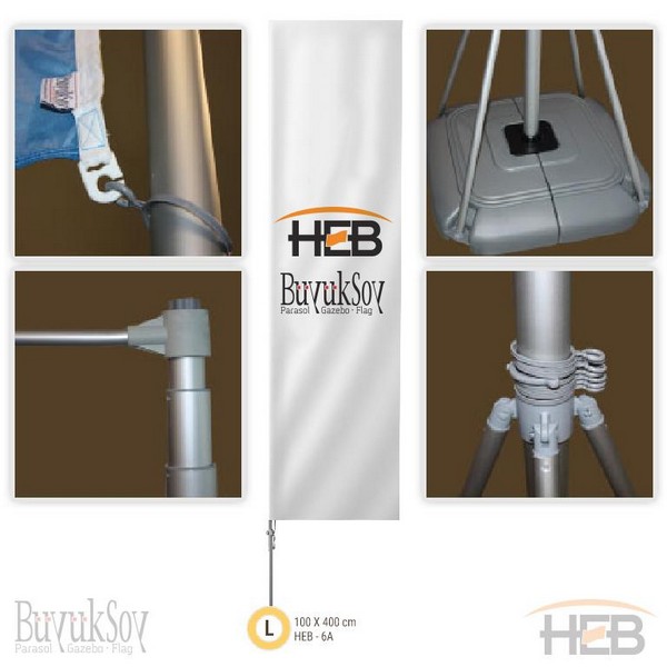 Giant Pole Bayrak | Büyüksoy | Şemsiye, Gazebo, Bayrak