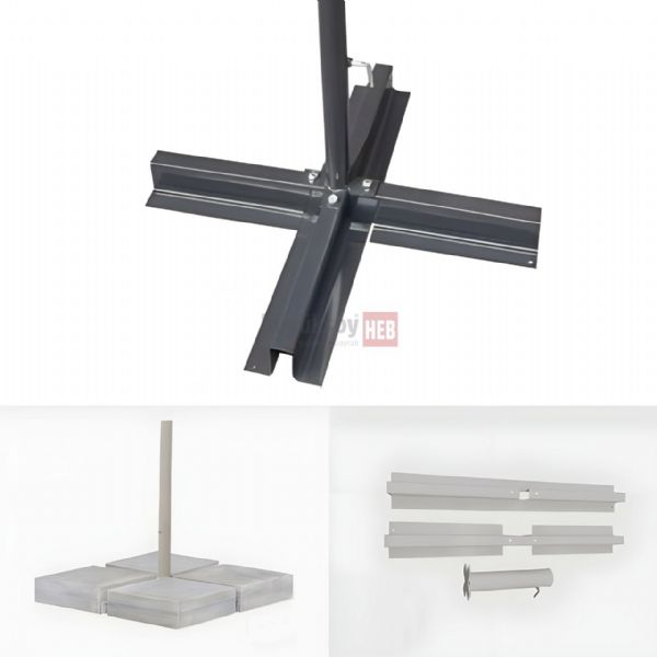 Şemsiye Metal Cross Ayak 40 Ø | Büyüksoy | Şemsiye, Gazebo, Bayrak