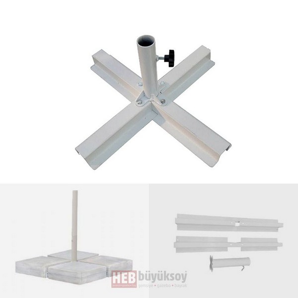 Şemsiye Metal Cross Ayak 60Ø | Büyüksoy | Şemsiye, Gazebo, Bayrak